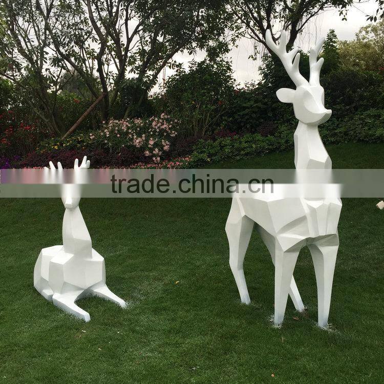 Fiberglass garden reindeer mascot