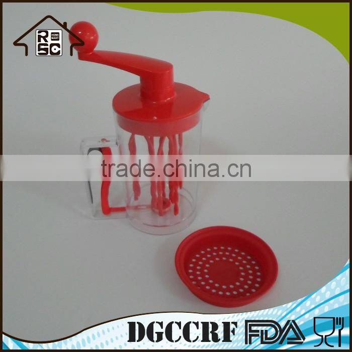 NBRSC Hot Products Custom Design Manual Cake Mixer Plastic Batter Dispenser