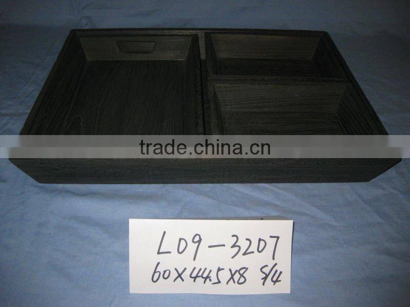 high quality pine wooden box,wooden tray with different tabula