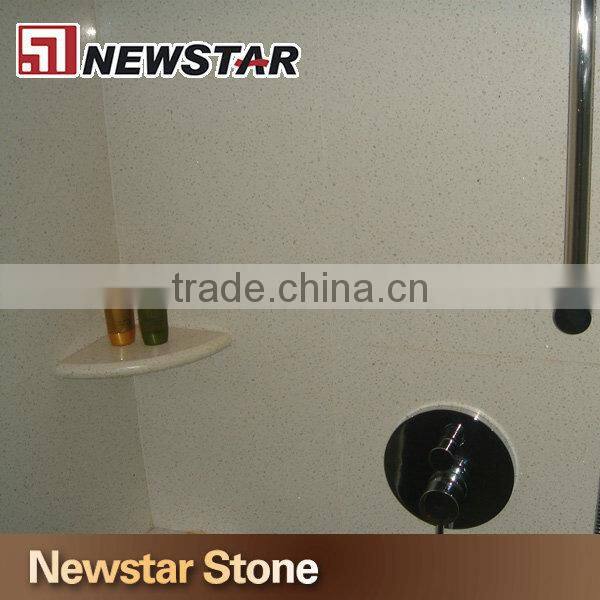 New durable material white quartz tub surround