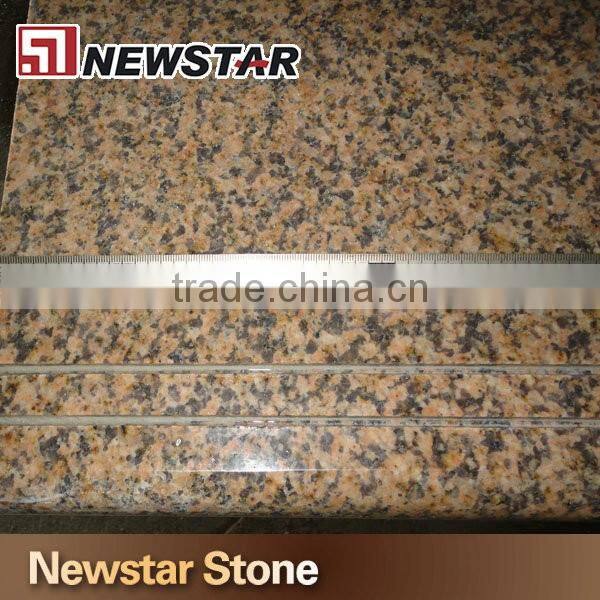 Polished Chrysanthemum yellow granite staircase