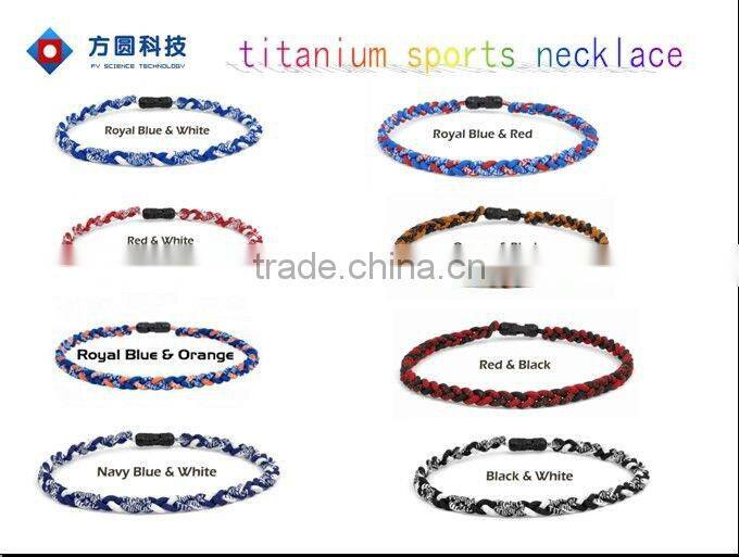 2012 sports weave titianium necklace