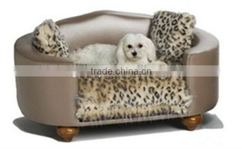 Hollywood Leopard VOGUE Pet Bed /Leopard Print Luxurious and Warm Pet Furniture-BG800005