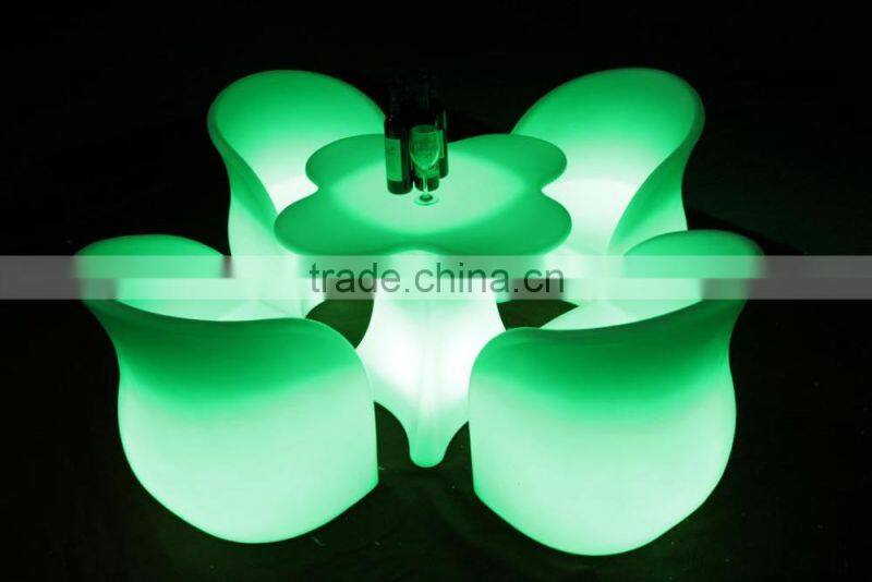 New design high top hotel battery led flower table