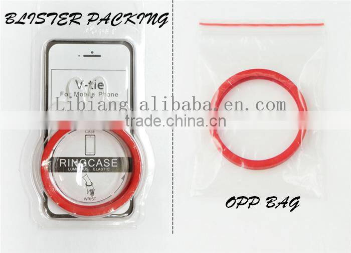 Rainbow color multifunctional universal silica gel hand ring