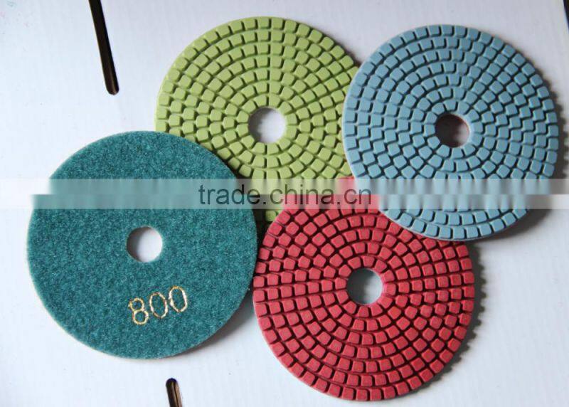 Colourful Diamond polishing pad without water