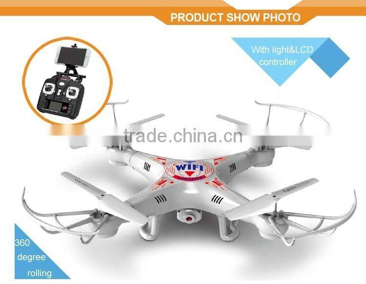 2015 New arrival! K300C 2.4G 4 Channel 6 - Axle LCD rc helicopter ufo VS syma x5c quadcopter , RUC197261