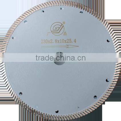 230mm Guangjing Cutting Grinding Turbo Blade Free Samples Saw Blade Sharpeners