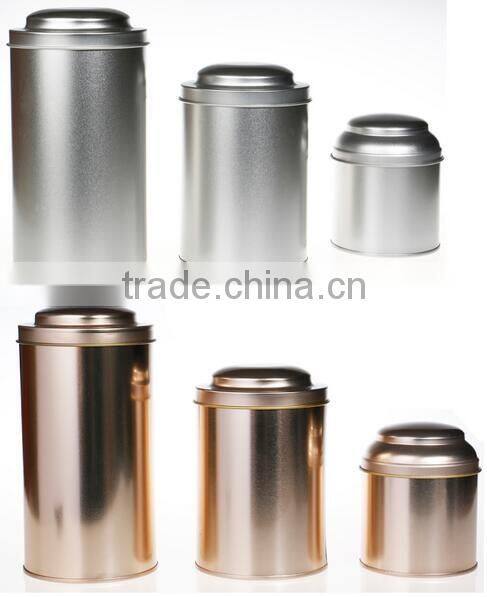 50g 100g 200g round metal tea tin box