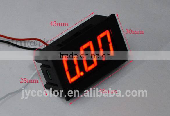 LED Panel Meter Mini Digital Voltmeter Volt Voltage Meter DC 0-30V