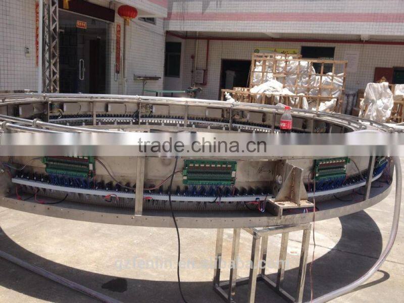 Company welcome culture show graphical drawing water curtain