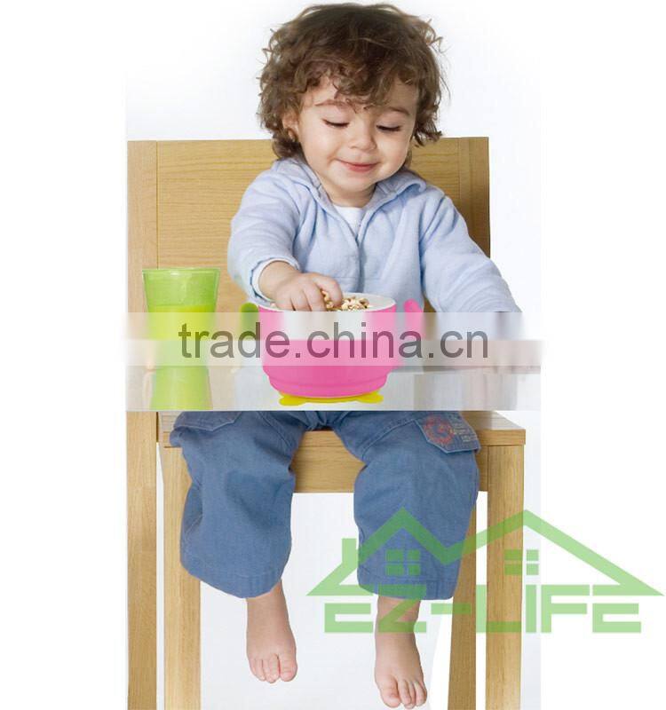 100% PLA plastic can inject warm water to keep food thermal baby bowls with lids