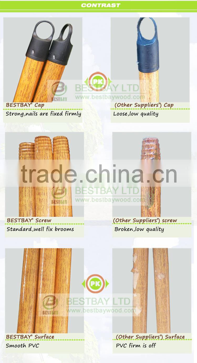 long handle cleaning brush/wooden handle brush/long handle brush pvc coated