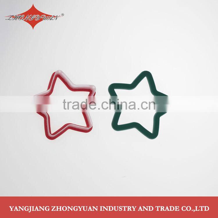 Star shape plastic cookie cutter with TPR grip