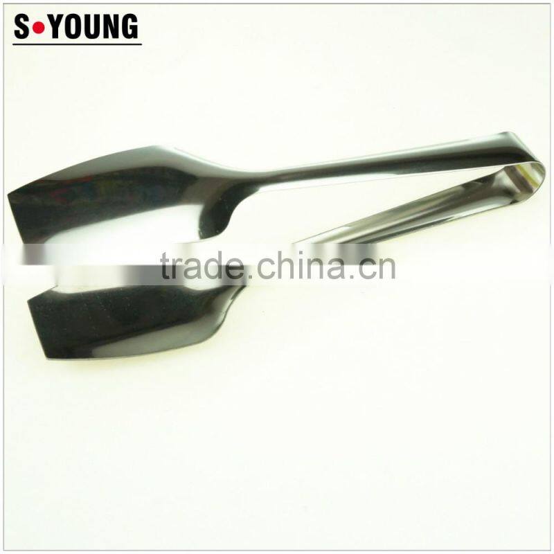 39042 Hot Sale Stainless Steel Kitchen Tongs BBQ Grill Food salad Tongs