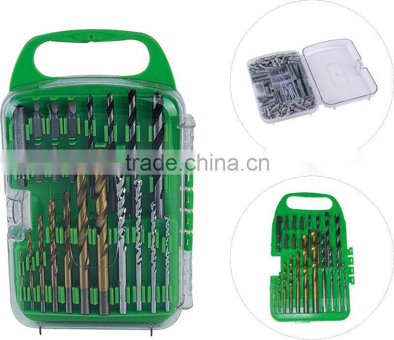 250pcs fantastic combine drill bit set in plastic case