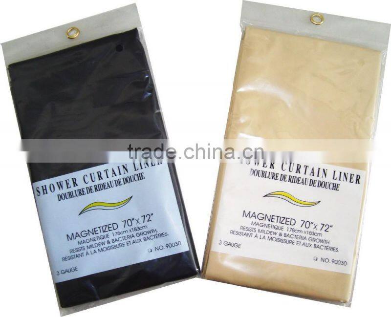 Heavy duty vinyl PVC shower curtain liner