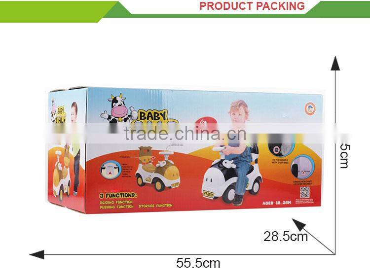 Latest cartoon swing car plastic baby walking car