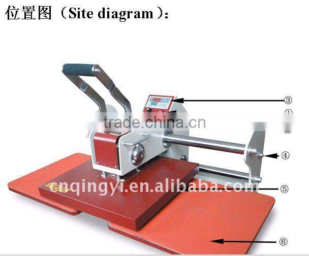 Heat press transfer machine