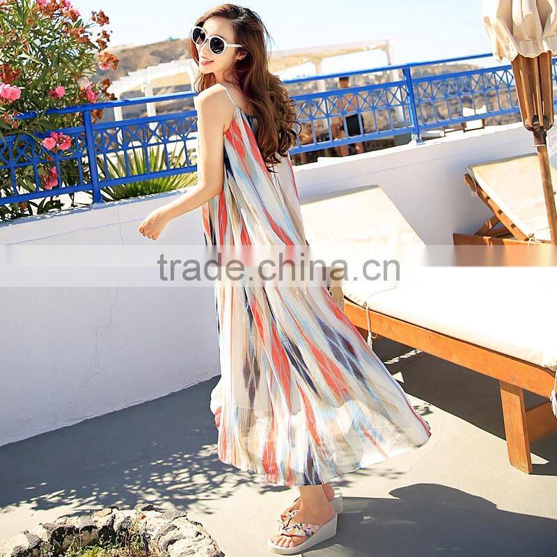 2017 summer new style woman sexy beach dress long dress women maxi