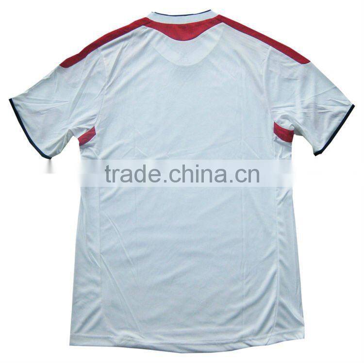 2015 100% miro polyester soccer training shirt in china