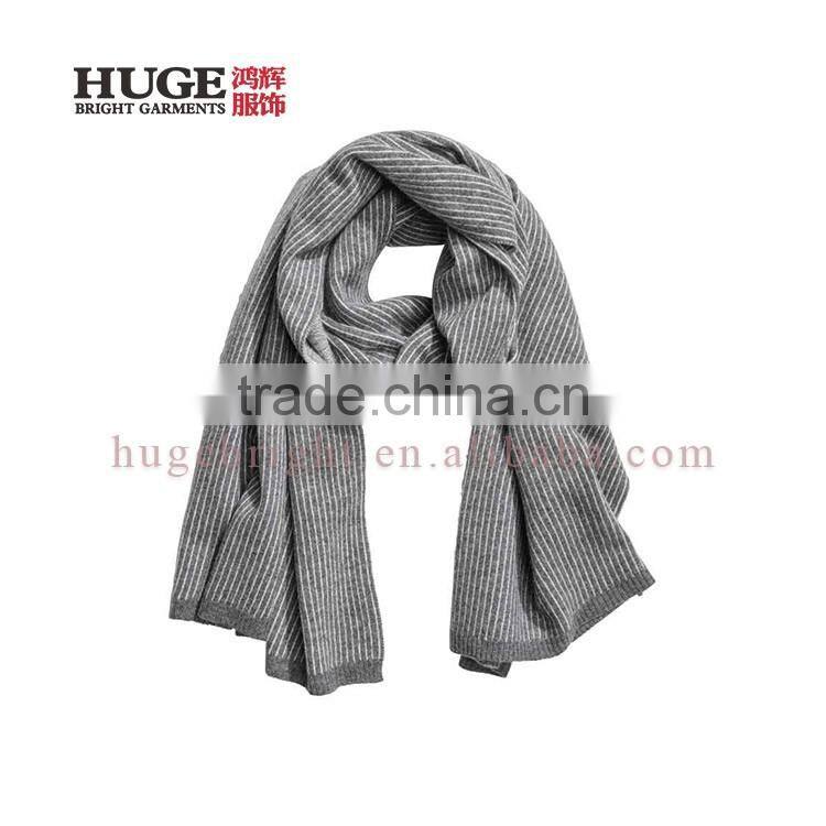 Premium Quality Double-Layered Jacquard Wool Big Knit Scarf