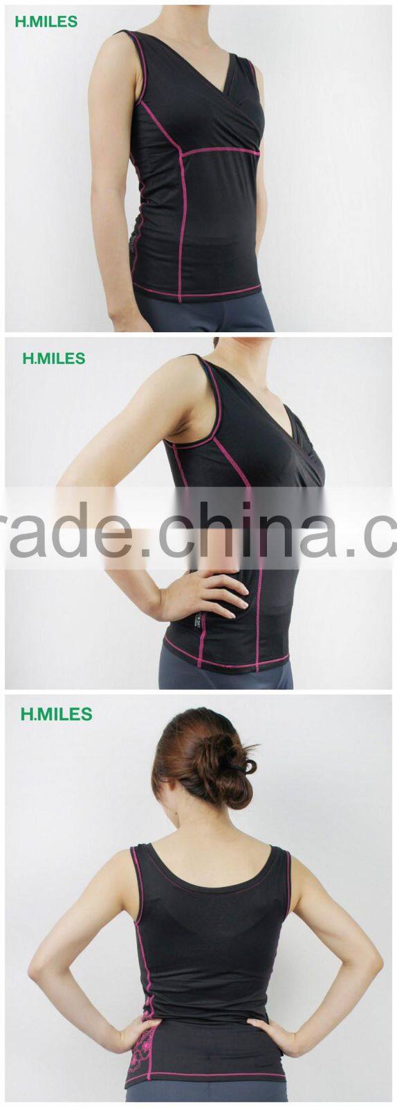 Wholesale fashionable ladies athletic gym sexy women running singlet