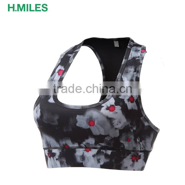 Cool Yoga sportswear custom fully sublimation sports bra for girls
