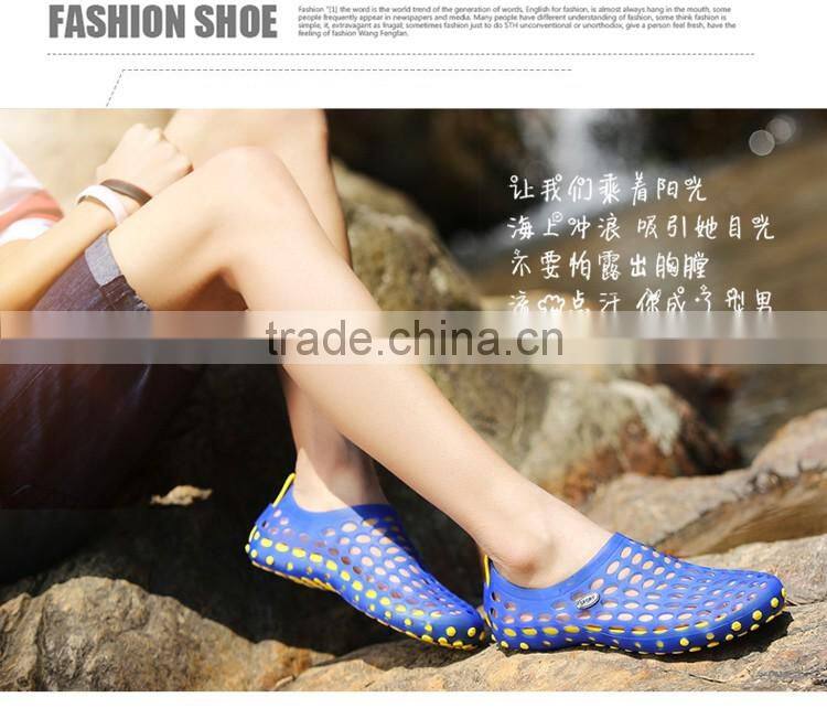 plastic shoes with hole