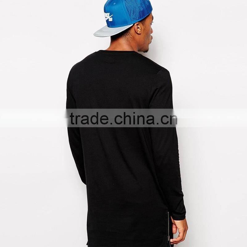 Long Sleeve Rock Shirt Casual T Shirt Man Clothes Tee Slim Fit Shirts 2017 Hip Hop Clothing Plain Hoodies