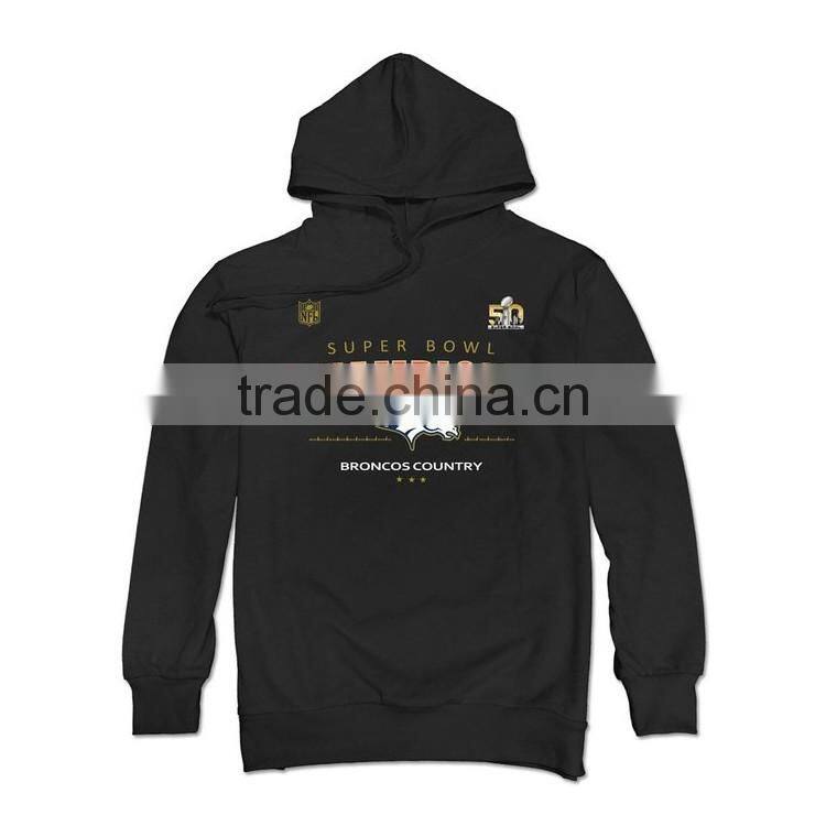Bulk Custom Printing Design 65% Polyester 35% Cotton Fleece Mens Pullover Oversized Hoodie