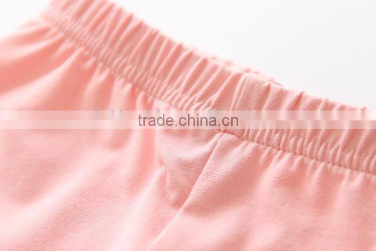wholesale fashion designer cotton spandex girls ruffle pants and kids dress
