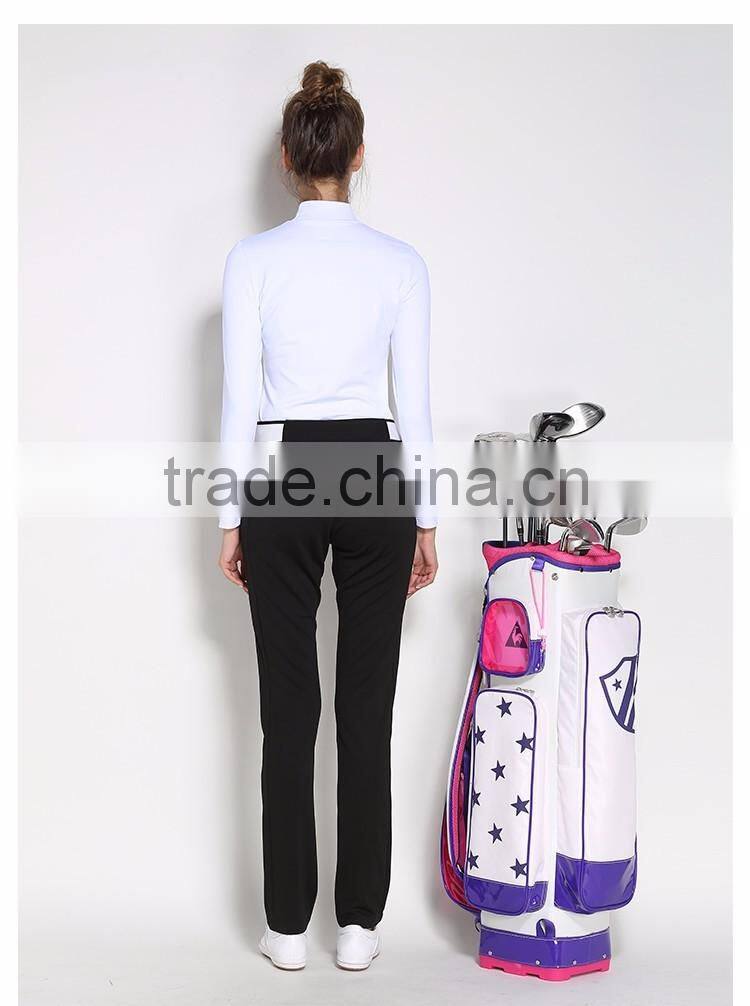 The latest design of high quality boutique wholesale ladies golf apparel golf pants