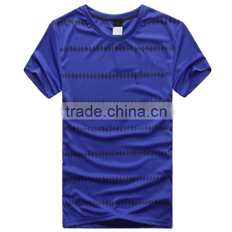 Summer Design Mens Custom Color Short Sleeve Basic T-shirt Polyester Wholesale
