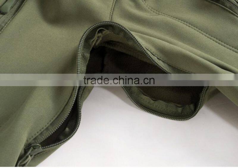 Dark Color Softshell Zipper-up Outdoor OEM Hik ing Climbing Jacket