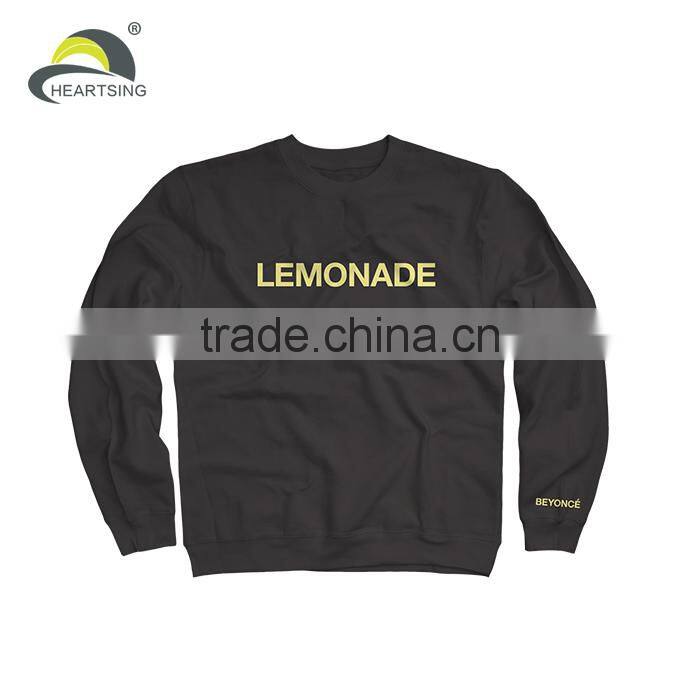 100% cotton custom wholesale crewneck sweatshirt men