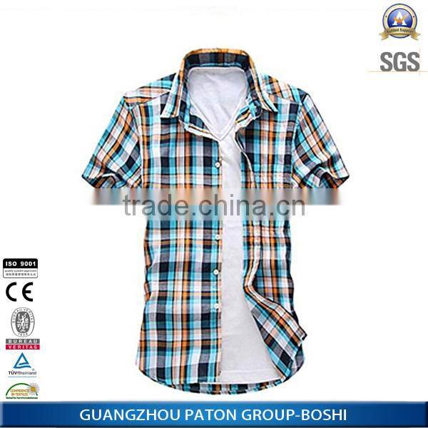 wholesale clothing China garment supplier latest style man shirt with competitive factory price
