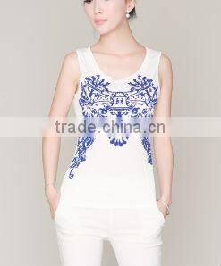 Polyester Dri Fit Cheapest Tank Top Lady 2014