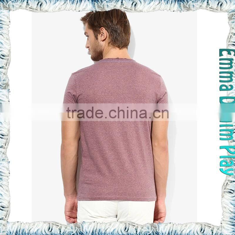 New Custom Design Mens Organic Cotton Round Neck T-Shirts