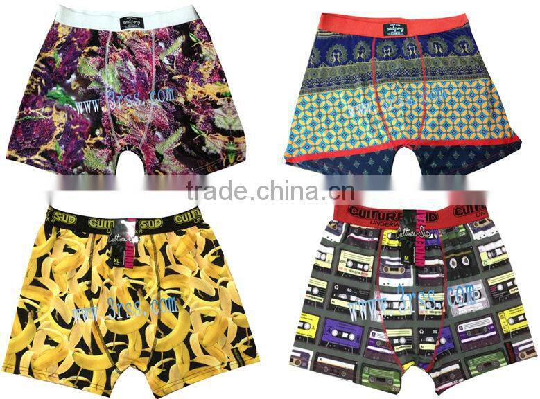 nylon/spandex seamless top brand men underwear boxer