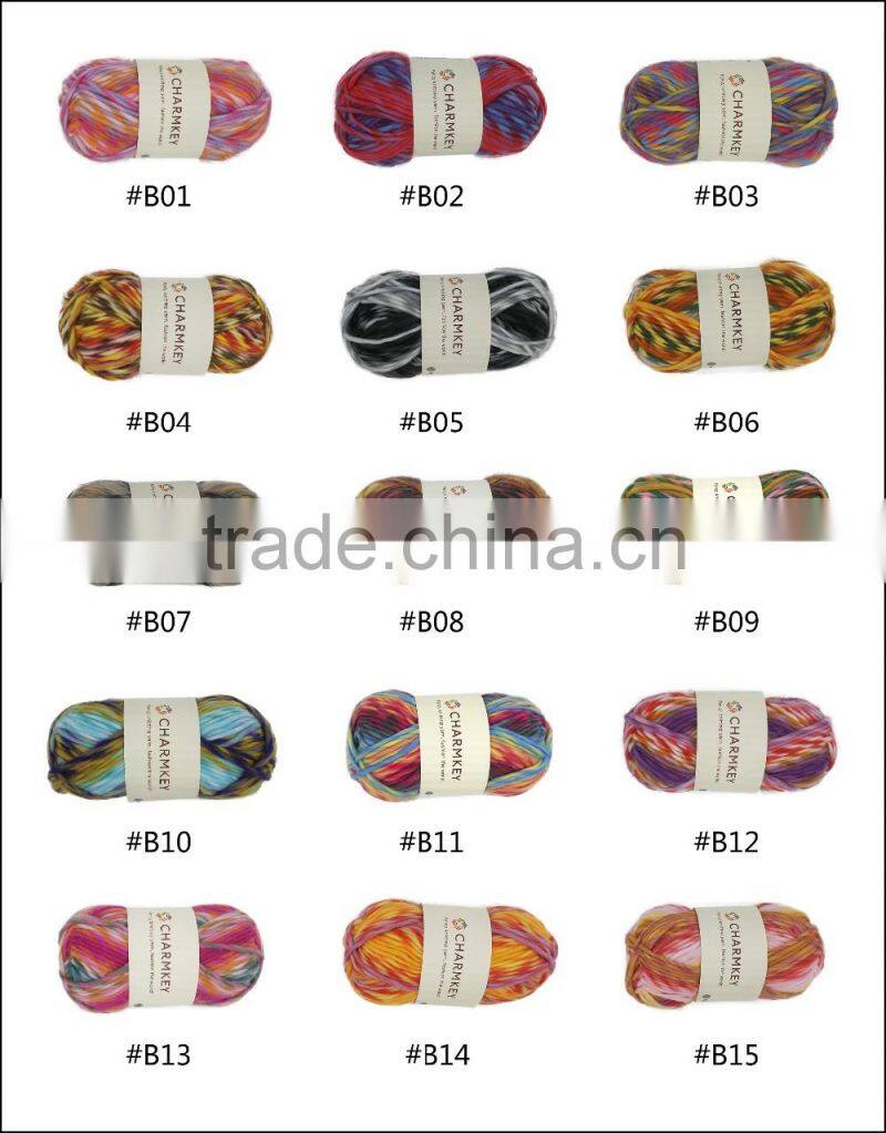 2016 Super chunky crochet yarn / hand knitting yarn with low price