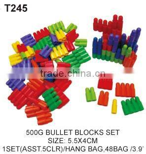 500g Bullet Blocks Plastic To Hold Assembled Intelligence Building Blocks Toys For Kids