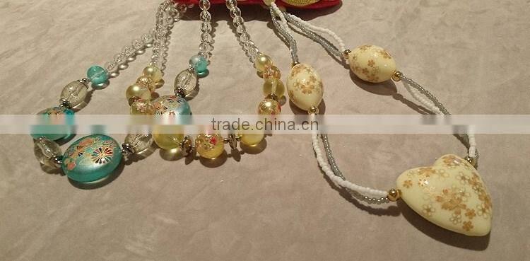 Best-Selling and Reliable Plastic Decaled Stone Ornamental Beads for Jewelry , OEM Available