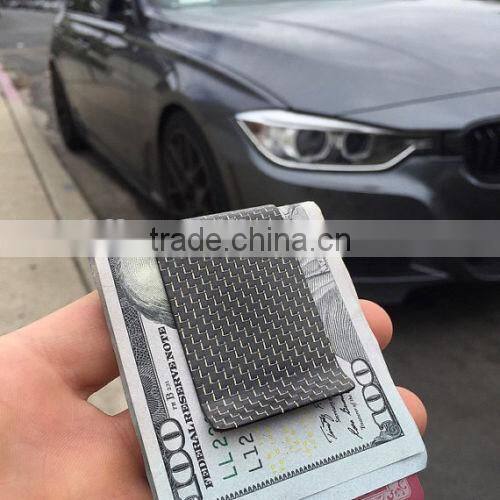 China Manufacturer Thermostabilty Superlight carbon money clip wholesale