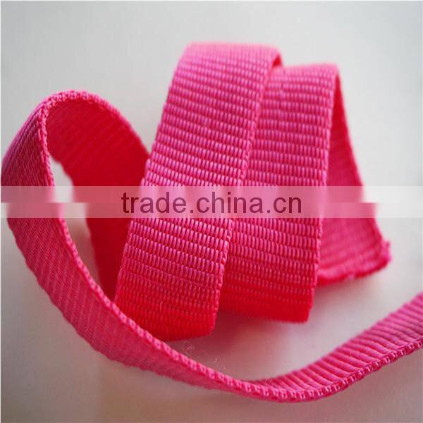 Custom color poly webbing for bag & garment