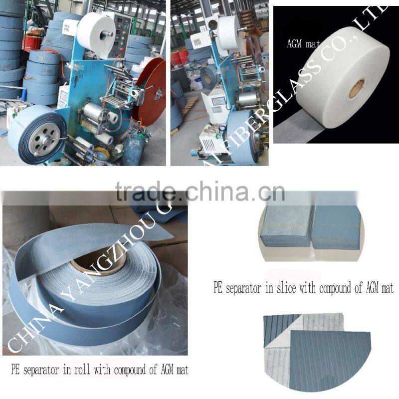 PE battery separator for lead-acid storage battery