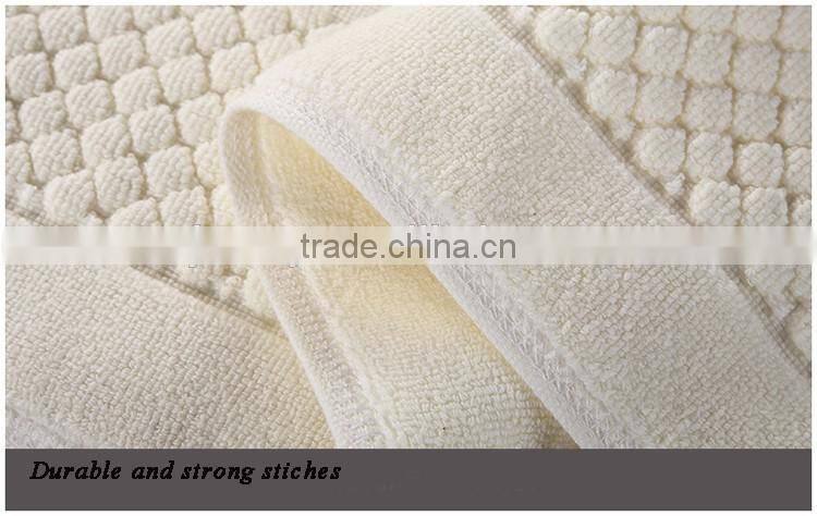 Luxury hotel water absorbent bath mat set