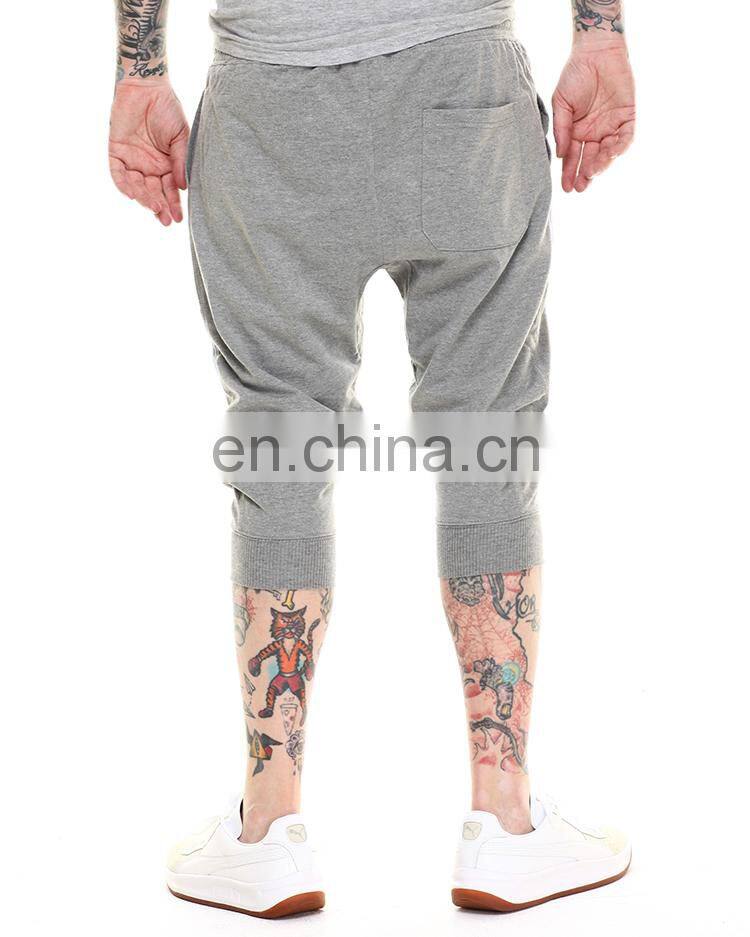 custom soft french terry capri jogger shorts