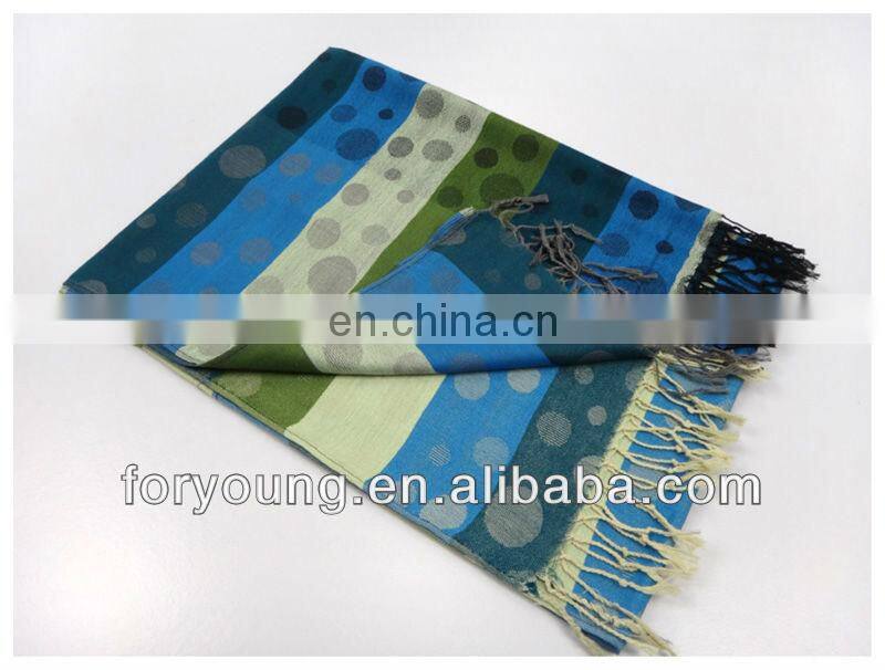 polka dot woven scarf