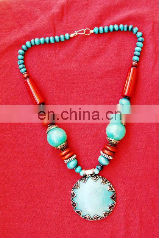 Hot Women Multilayer beads Fashion Resin Necklace
